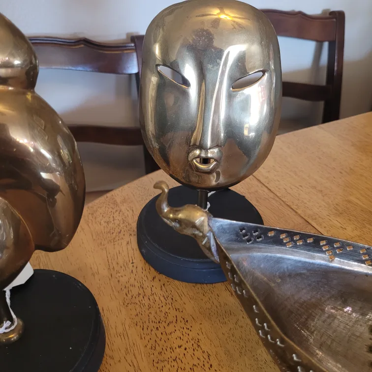 Lot of 4 Vintage Brass Items 20.00 each or all 4 for 60.00 image indicator(4)