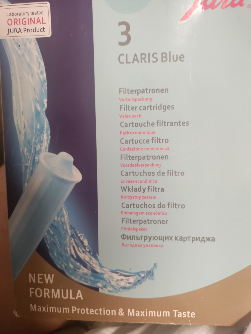 Jura Claris Blue Water Filter Cartridges - 3 Pack