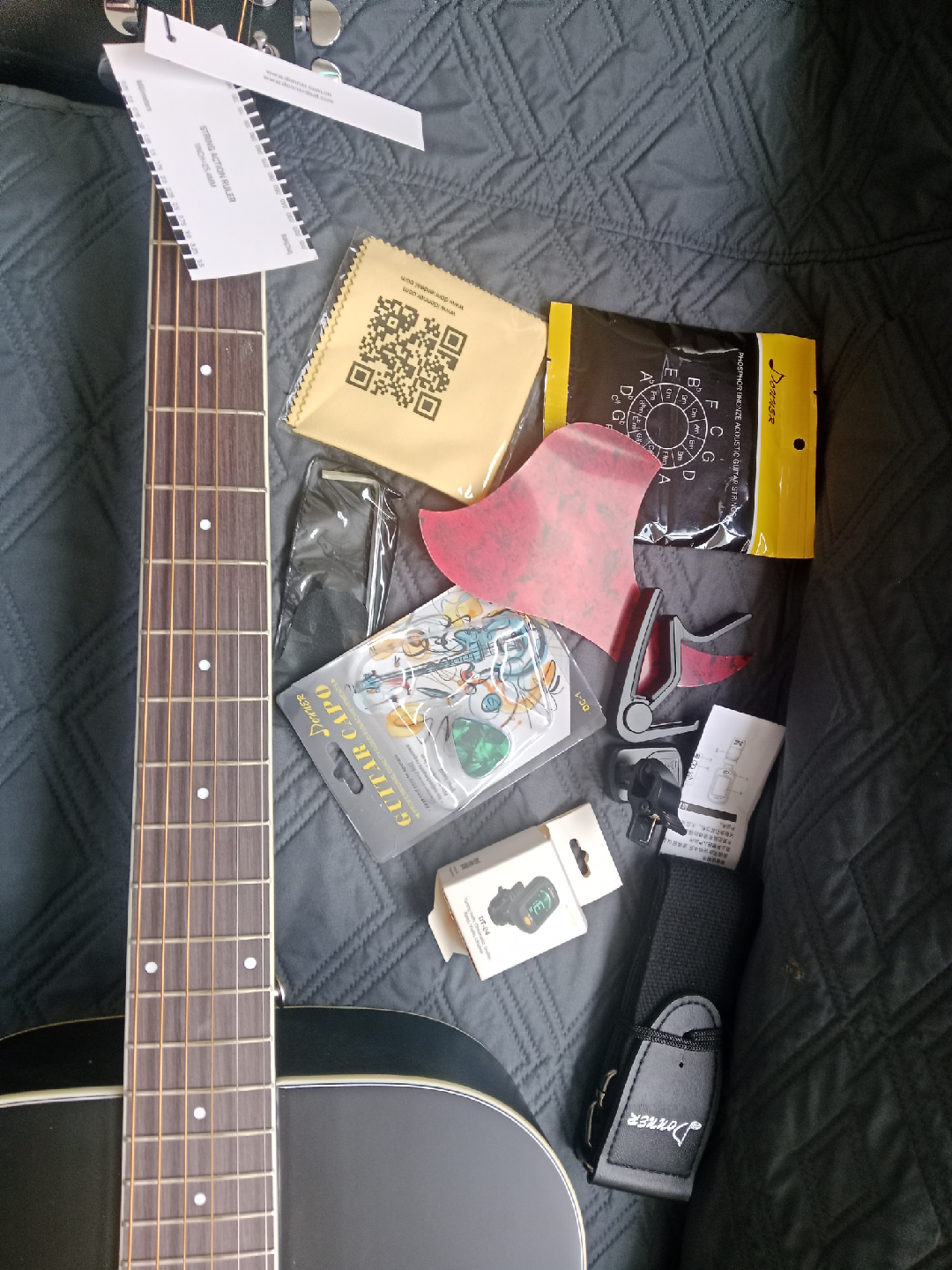 Donner Acoustic Guitar - Black - photo 3