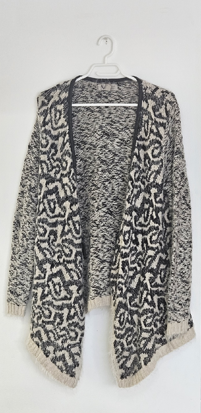 Print cardigan size xl