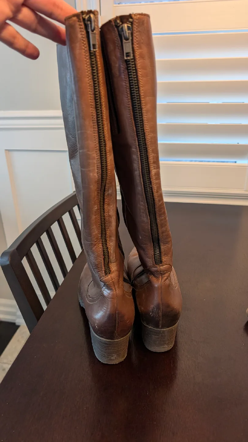 Brown Remonte Leather Boots - Size 10 image indicator(3)
