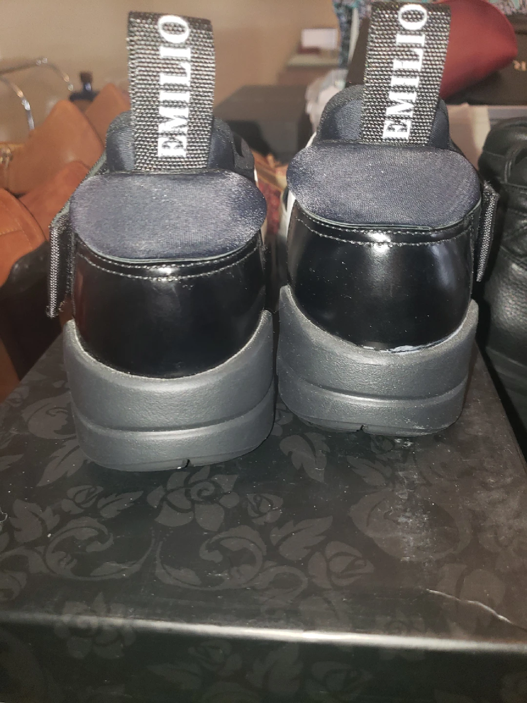 Emilio Pucci Black & White Sneakers size 6.5 - photo 3
