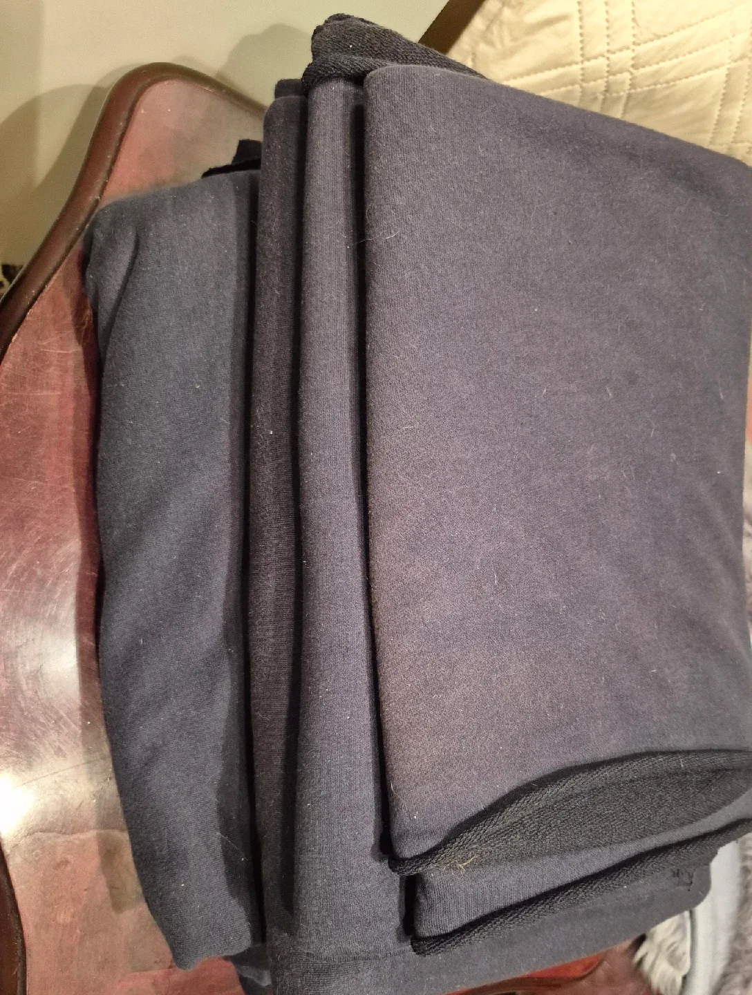 5  pieces Navy blue cotton fabric jersey thumbnail