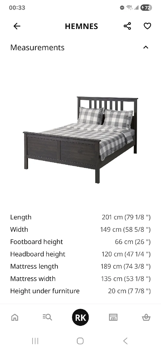 IKEA Full Size Bed Frame & Mattress