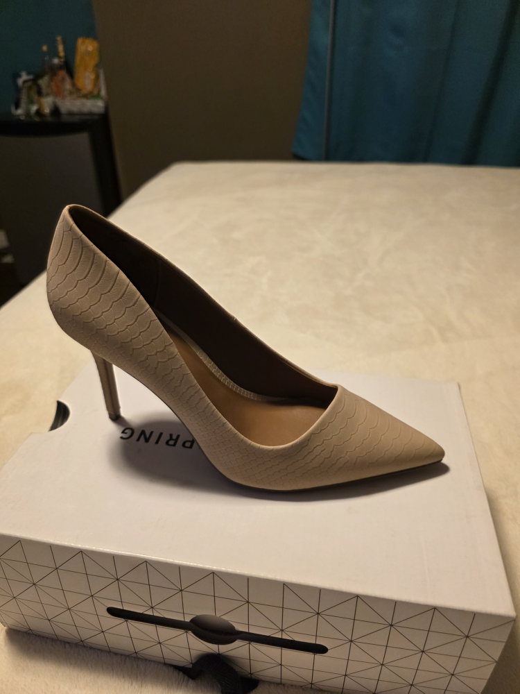 Call It Spring Beige Heels