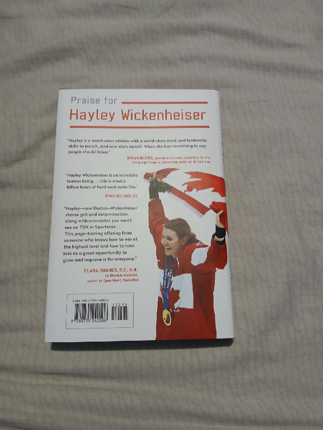 Signed Hayley Wickenheiser "Over the Boards" Book - photo 2