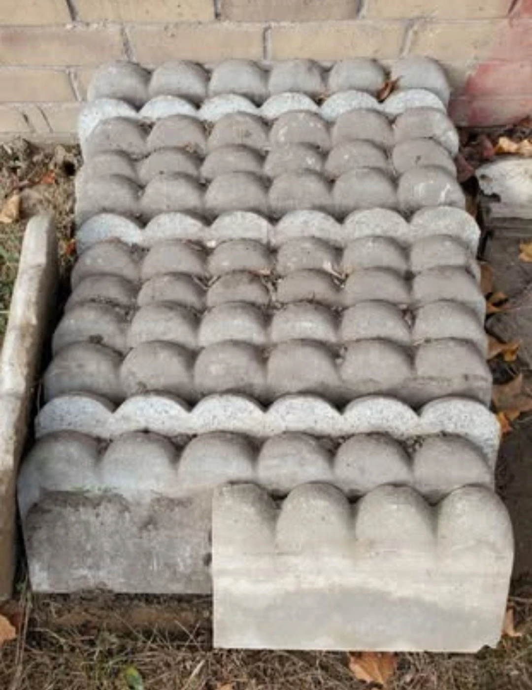 Concrete Garden Stones- 37 available $3/stone  $80 for all