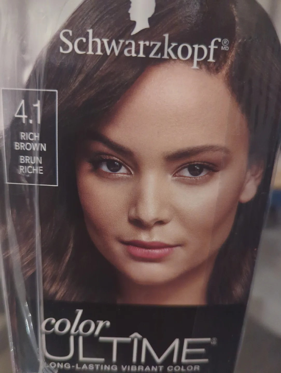 3 Packs of Schwarzkopf Color Ultime 4.1 Rich Brown Hair Dye image indicator(2)