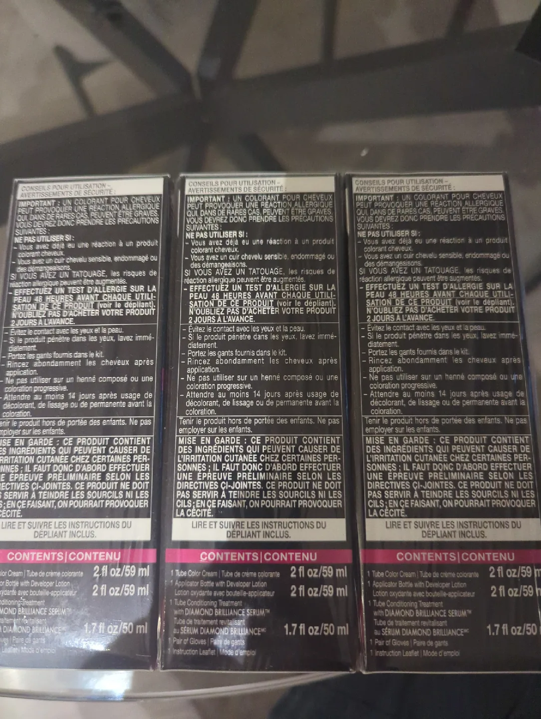 3 Packs of Schwarzkopf Color Ultime 4.1 Rich Brown Hair Dye image indicator(4)