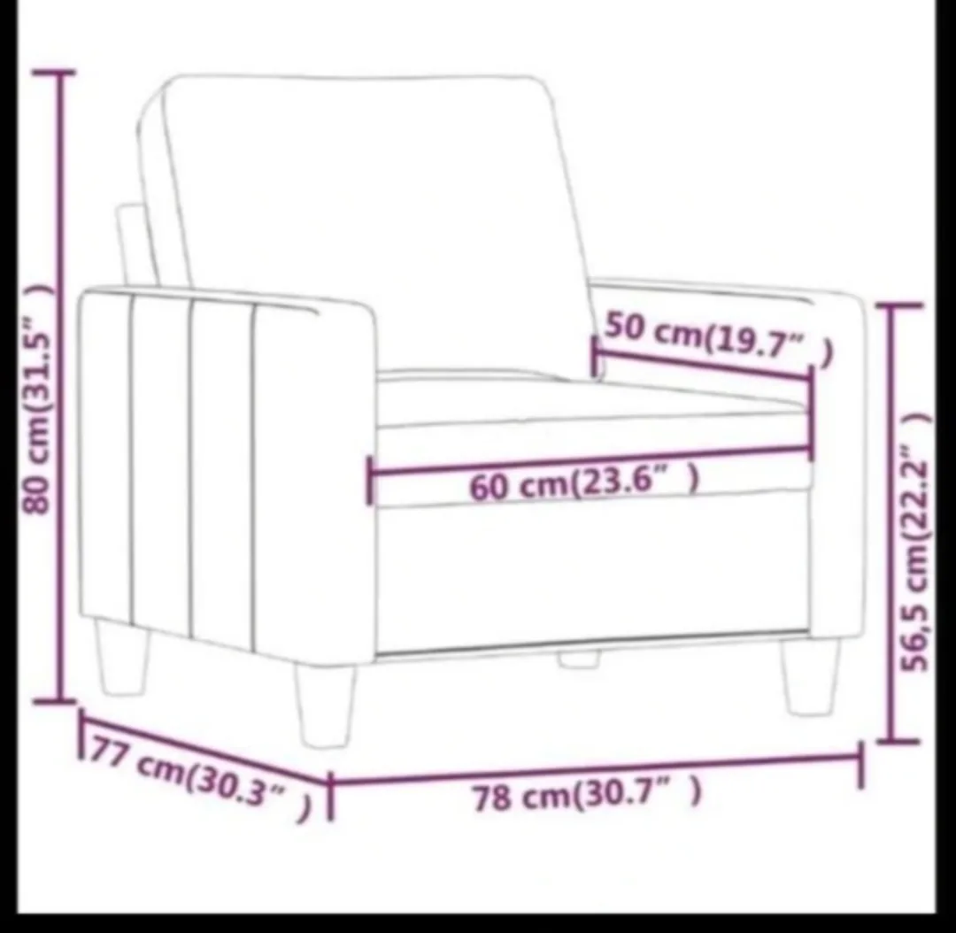 brand new Beige Armchair, 30.3" x 30.7" image indicator(2)