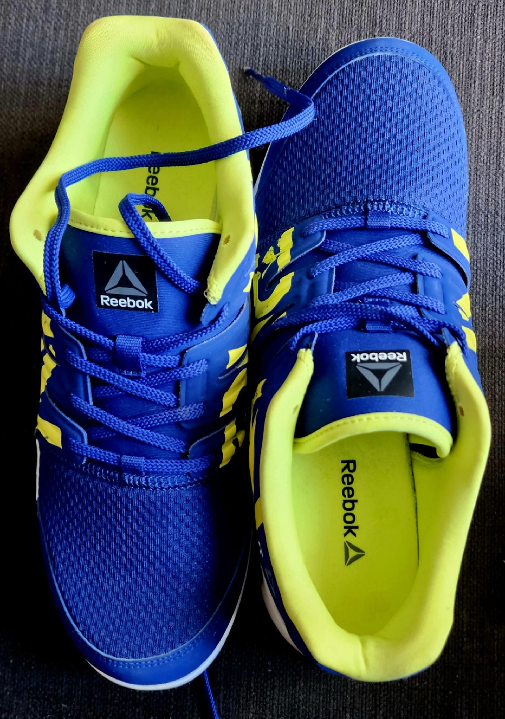 Reebok Blue & Yellow Men's Running Shoes (US 11) - Brand New