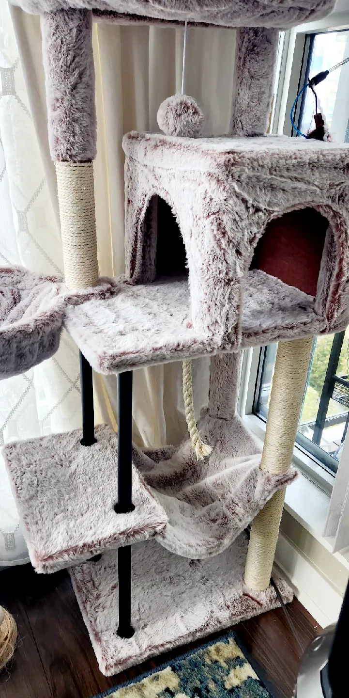 Cat Tower / Scratcher with Hammocks & Condo image indicator(9)