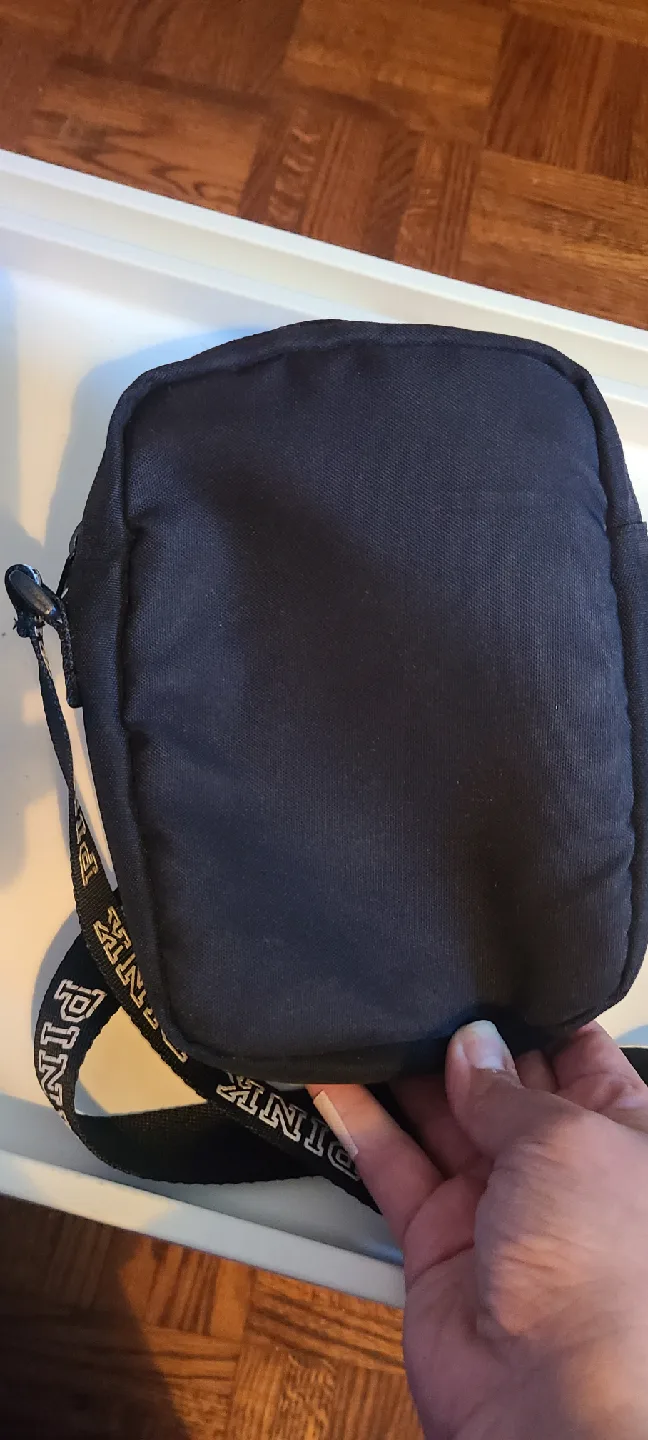 PINK Victoria's Secret Black Crossbody Bag image indicator(3)