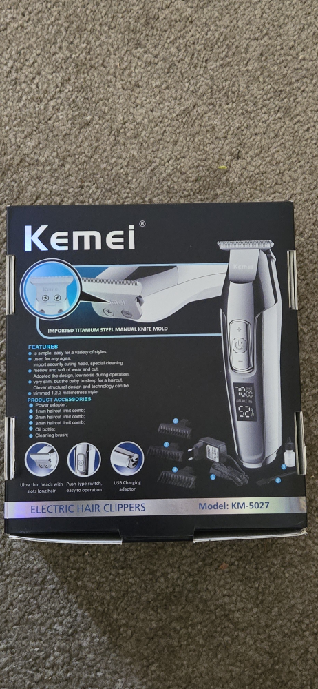 Kemei KM-5027 Electric Hair Clippers - New in Box! - photo 3