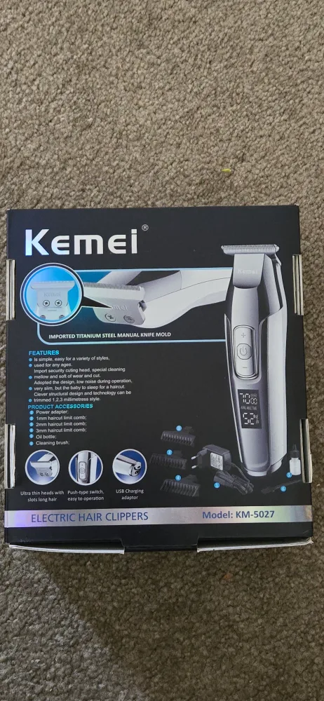 Kemei KM-5027 Electric Hair Clippers - New in Box! image indicator(3)