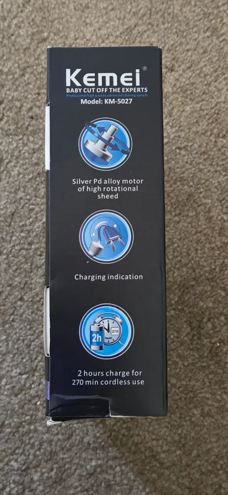 Kemei KM-5027 Electric Hair Clippers - New in Box! image indicator(4)