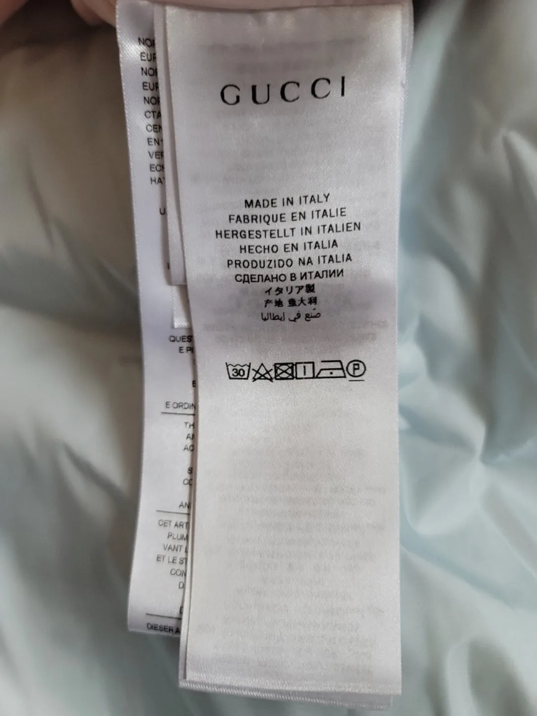 Gucci Baby Sleeping Bag - Light Blue Goose Down image indicator(5)