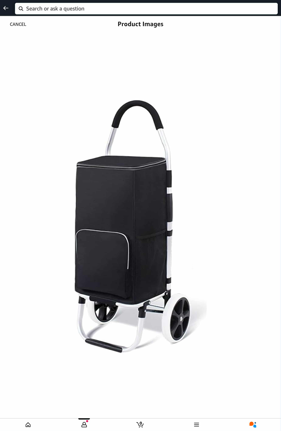Falytemow Foldable Shopping Cart - Black - photo 5