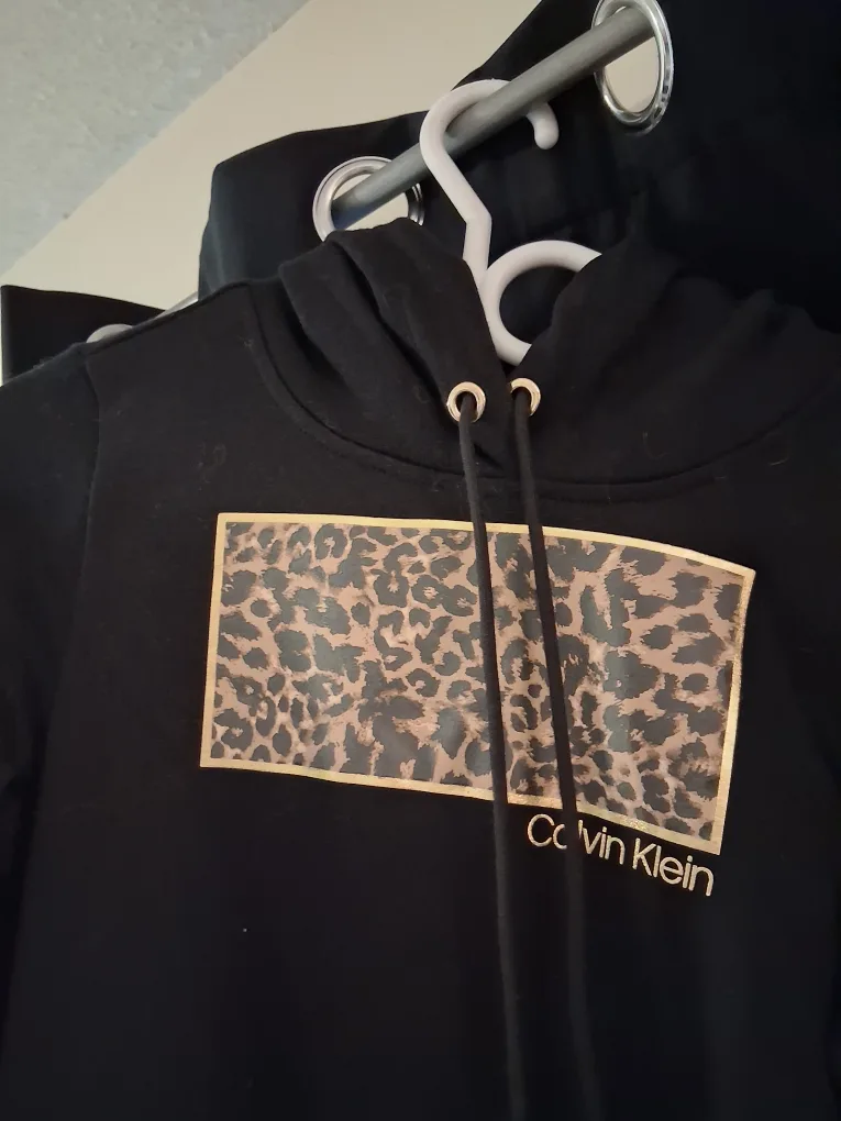 Calvin Klein Black Hoodie Dress image indicator(2)