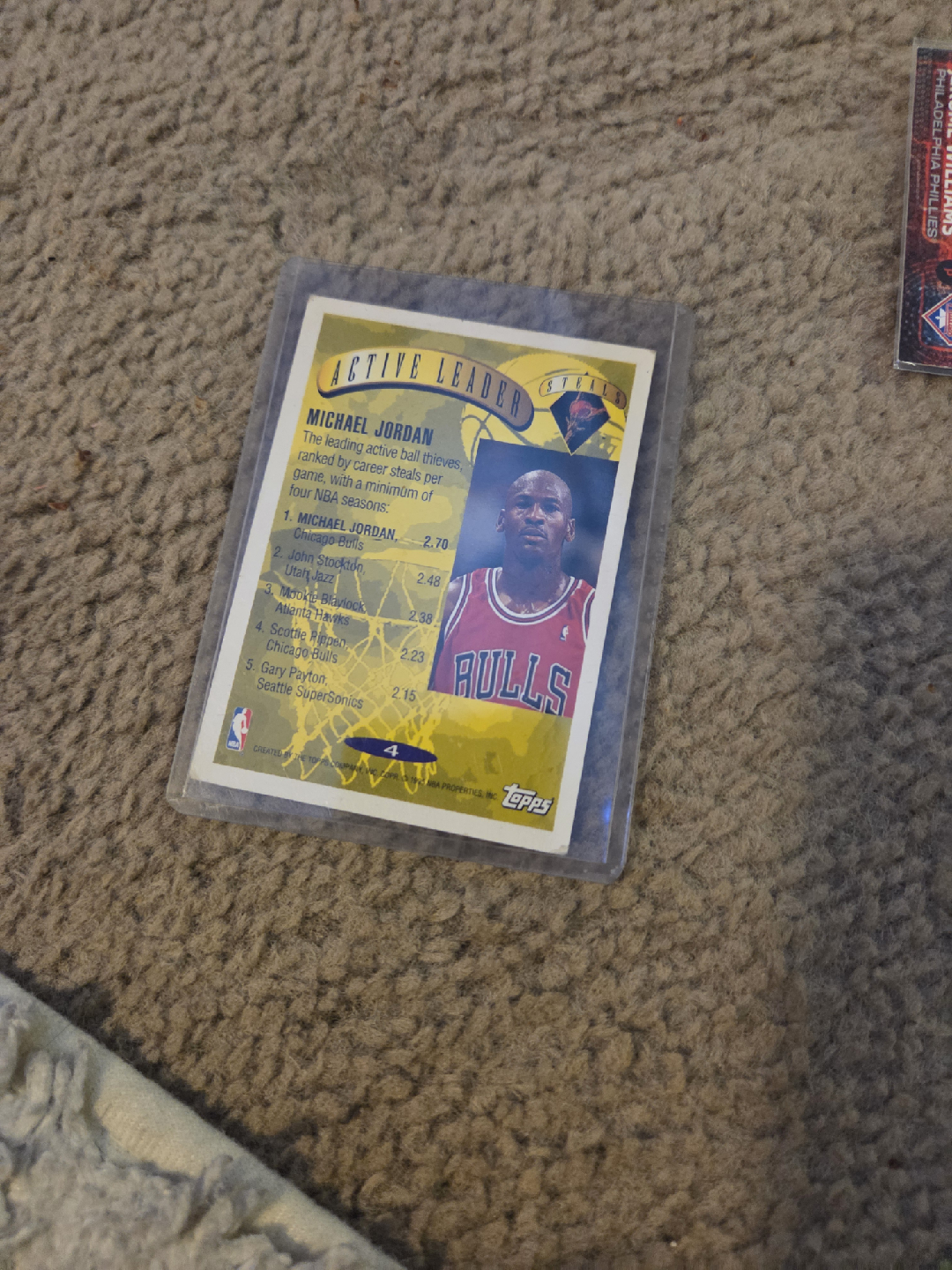 Michael Jordan Topps Active Leader Trading Card - photo 2