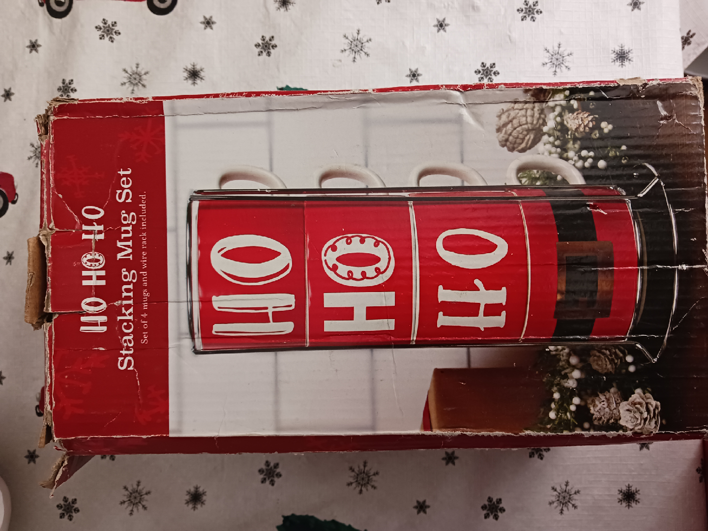 🎄 “Ho Ho Ho” Holiday Mug Set – Festive Christmas Ho Ho Ho Set - photo 4