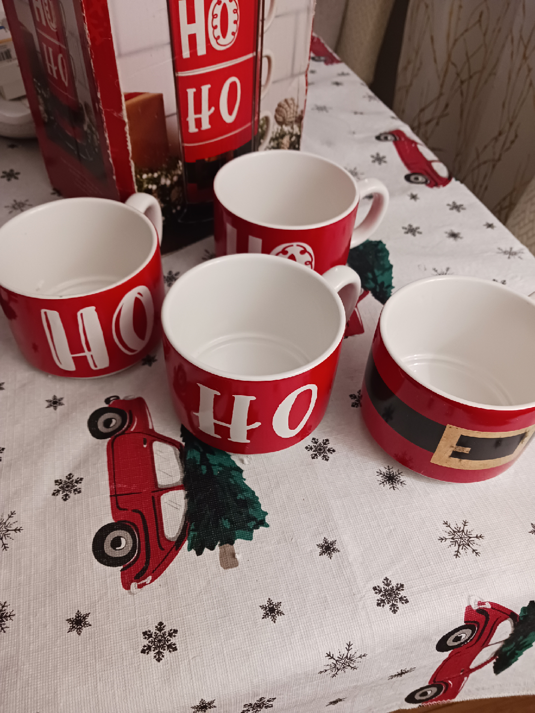 🎄 “Ho Ho Ho” Holiday Mug Set – Festive Christmas Ho Ho Ho Set - photo 5