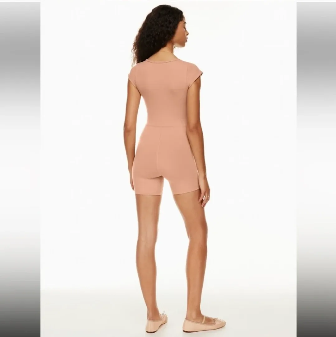 Aritzia Tna Butter Romper - Peach image indicator(5)