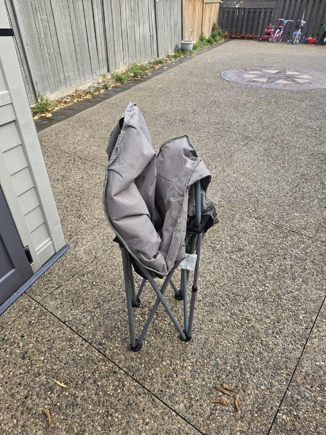 Gray Oversized Moon Chair