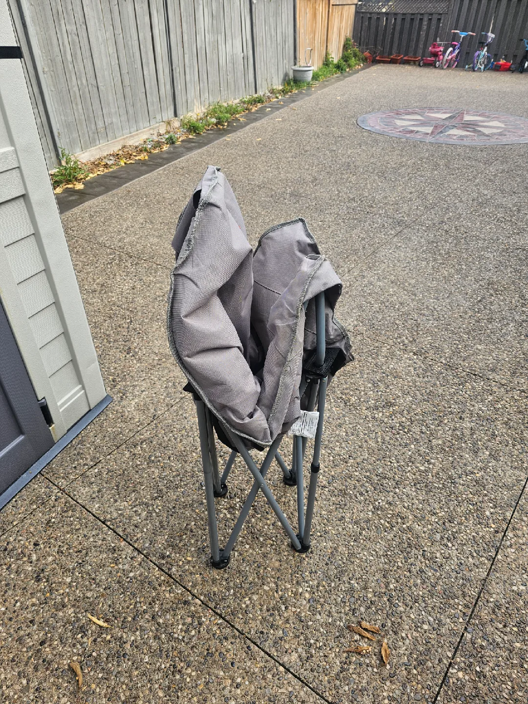 Gray Oversized Moon Chair thumbnail