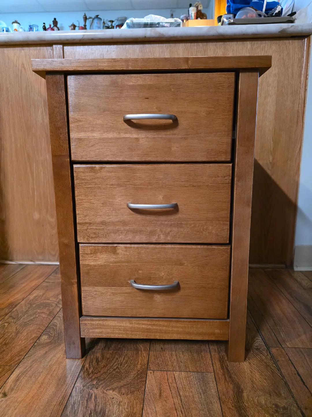 Wooden Nightstand with Drawers image indicator(6)