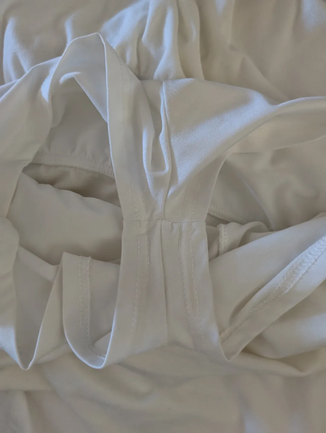 White Mini Skirt Tennis Skirt Cute Ruffled Skirt Skort image indicator(3)