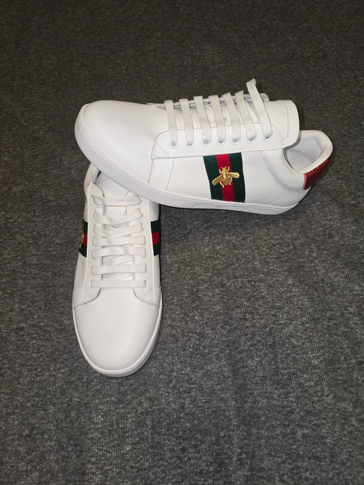 Gucci White Leather Sneakers image indicator(5)
