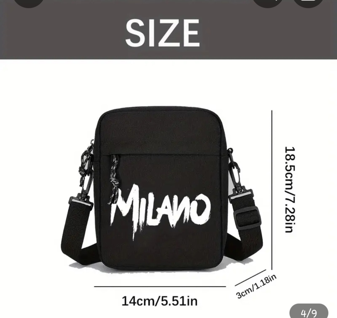 Milano Black Crossbody Bag✨️🎒 - photo 2