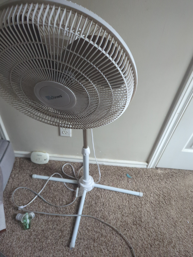 Living Solutions White Stand Fan