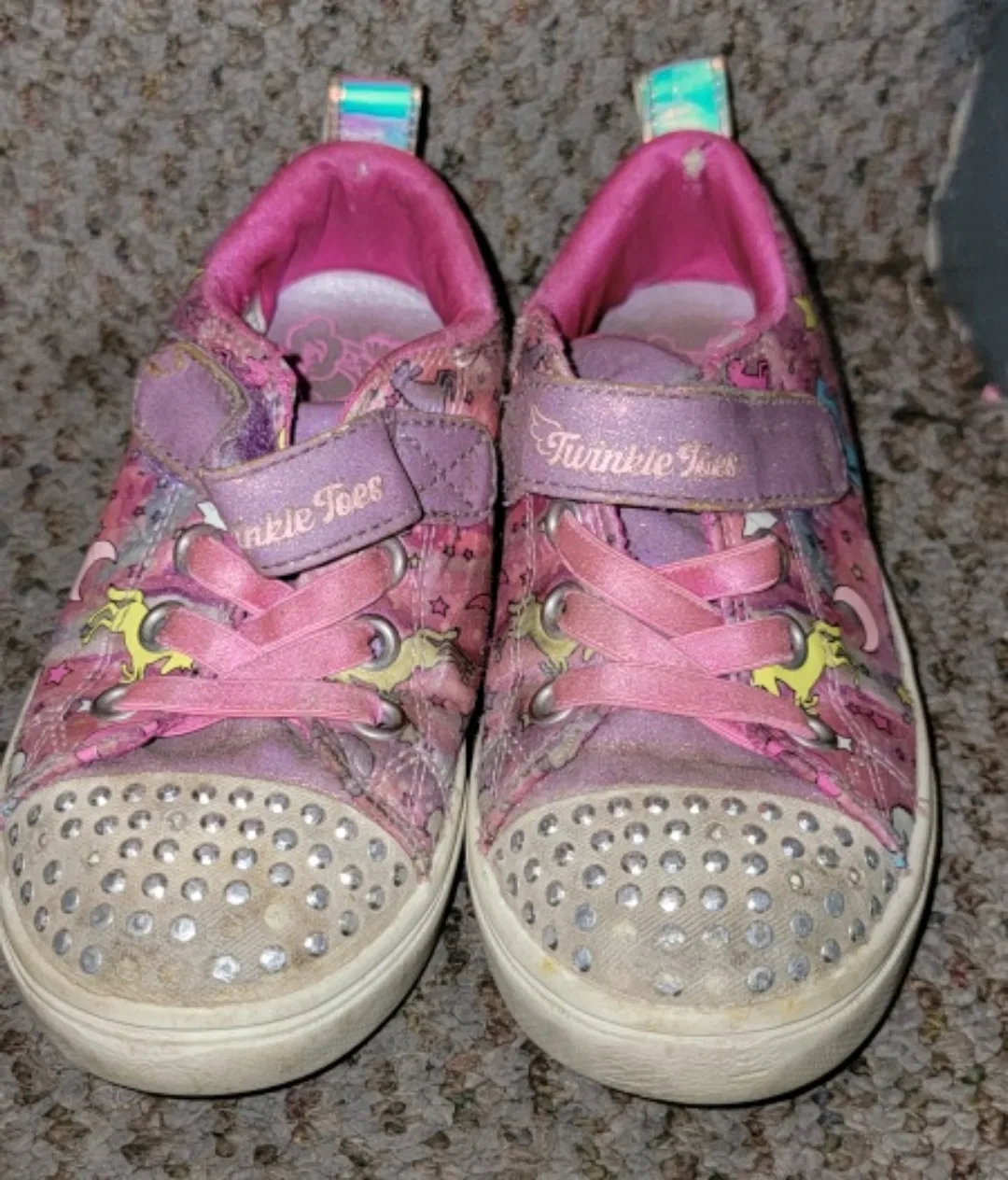 Skechers Twinkle Toes Unicorn Sneakers Size 10 thumbnail