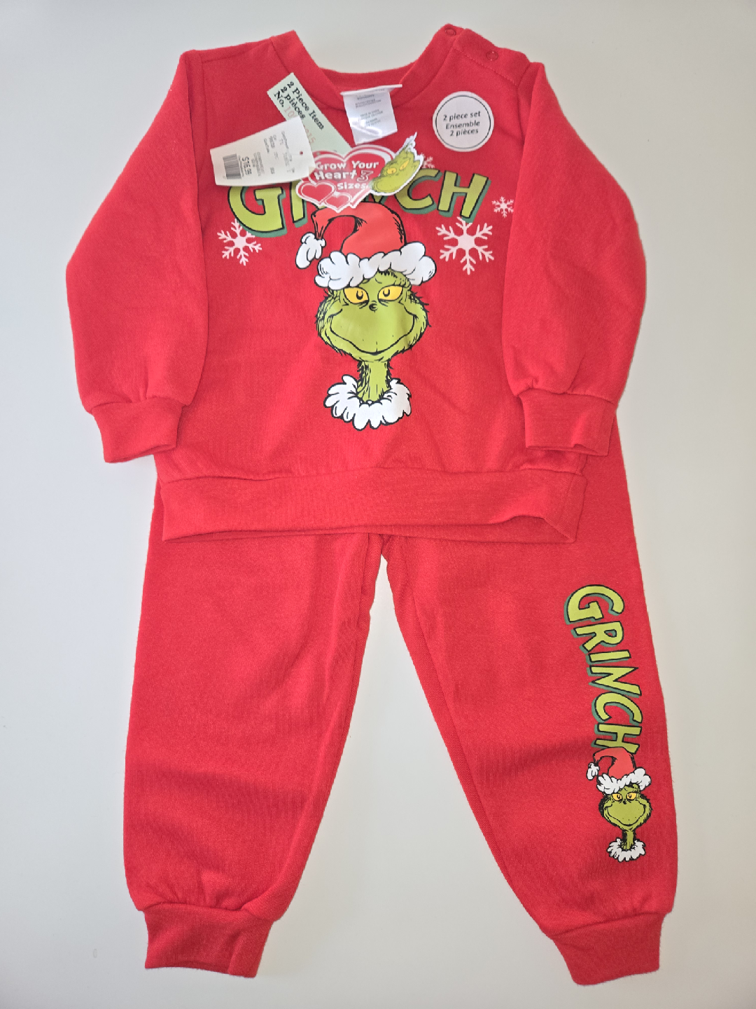 BNWT Toddler Grinch Pajamas
