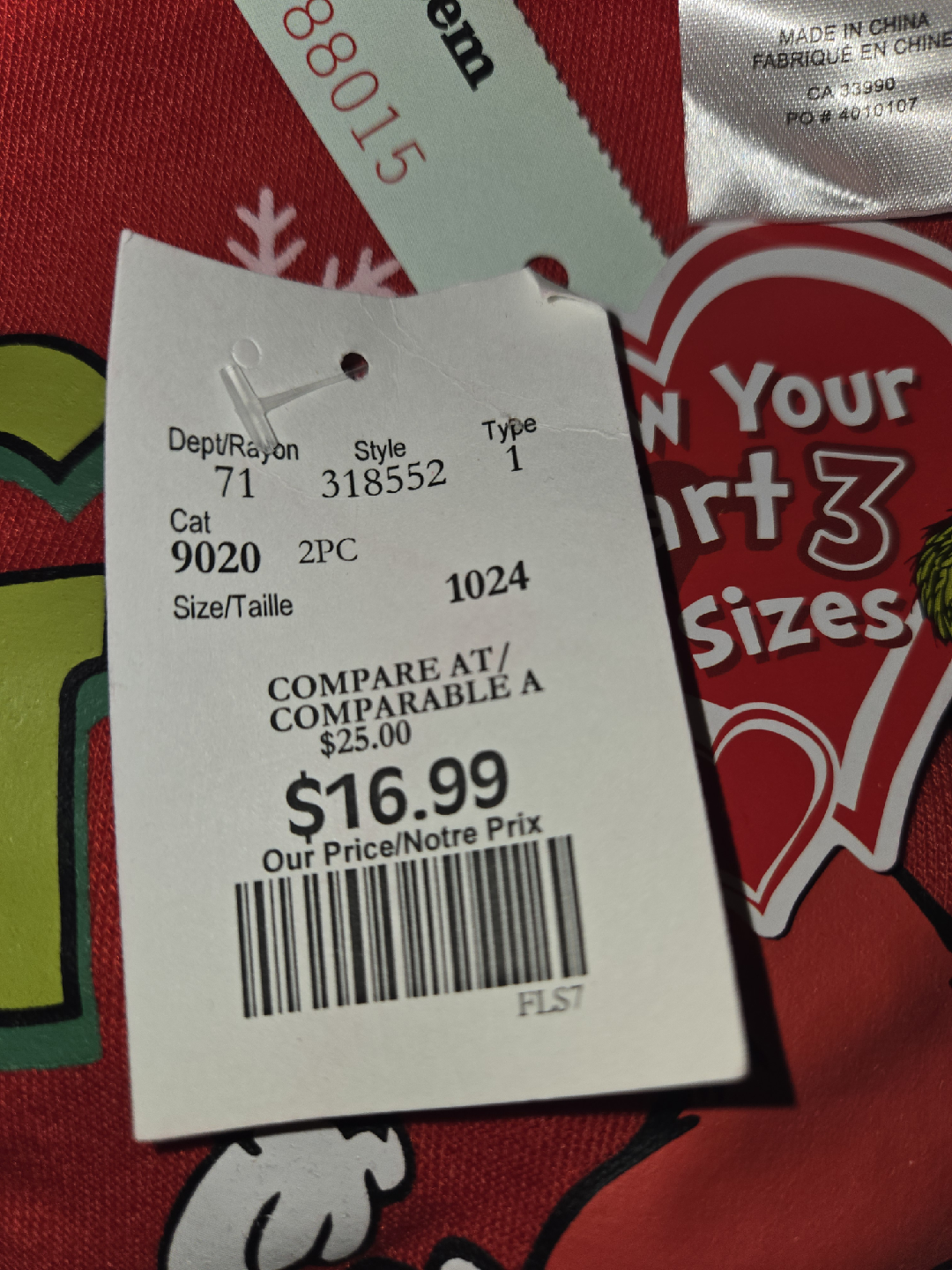 BNWT Toddler Grinch Pajamas - photo 2