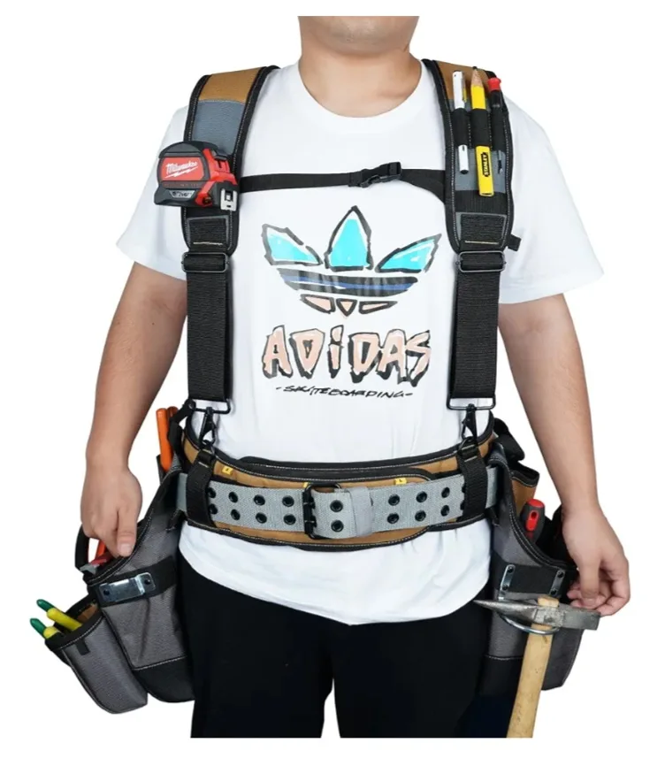 MELOTOUGH Tool Belt with Suspenders Tool Bag(NEW) image indicator(2)