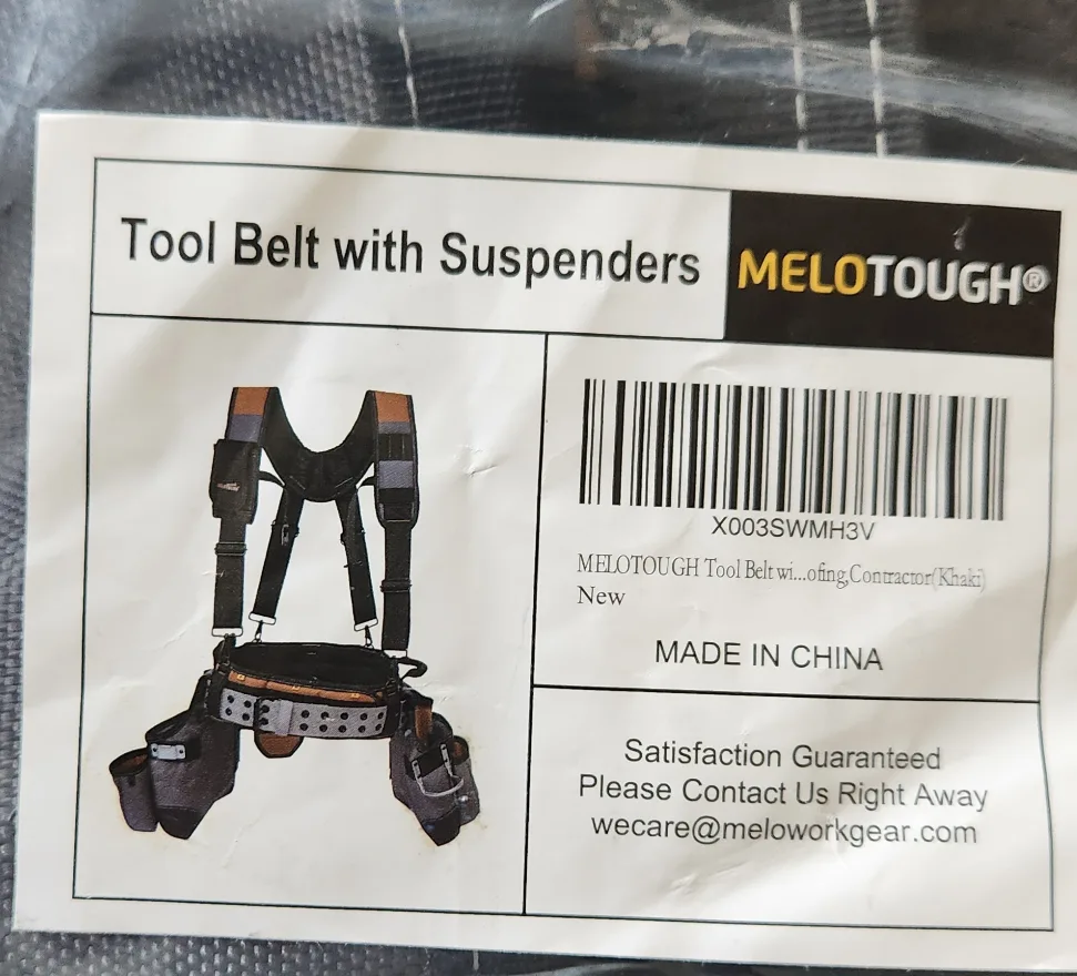 MELOTOUGH Tool Belt with Suspenders Tool Bag(NEW) image indicator(5)