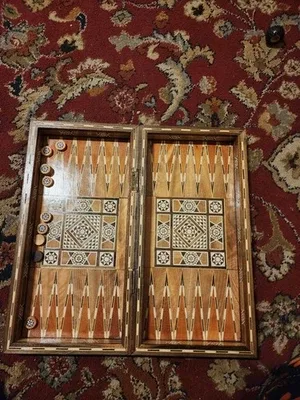 Handmade Wooden Backgammon Set image indicator(2)