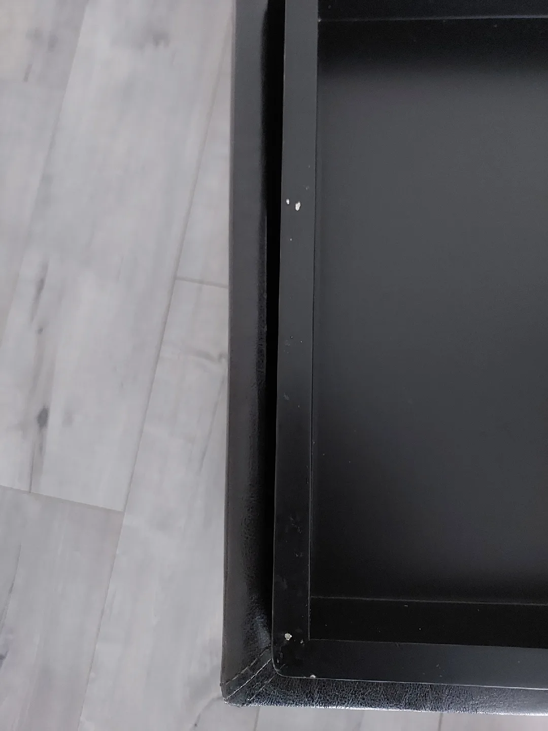 Dark Brown Storage Ottoman with Removable Tray image indicator(9)