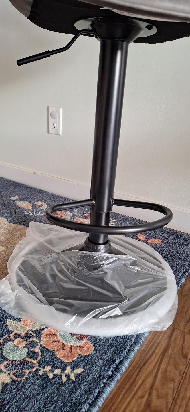 Grey Quilted Swivel Bar Stools - photo 2