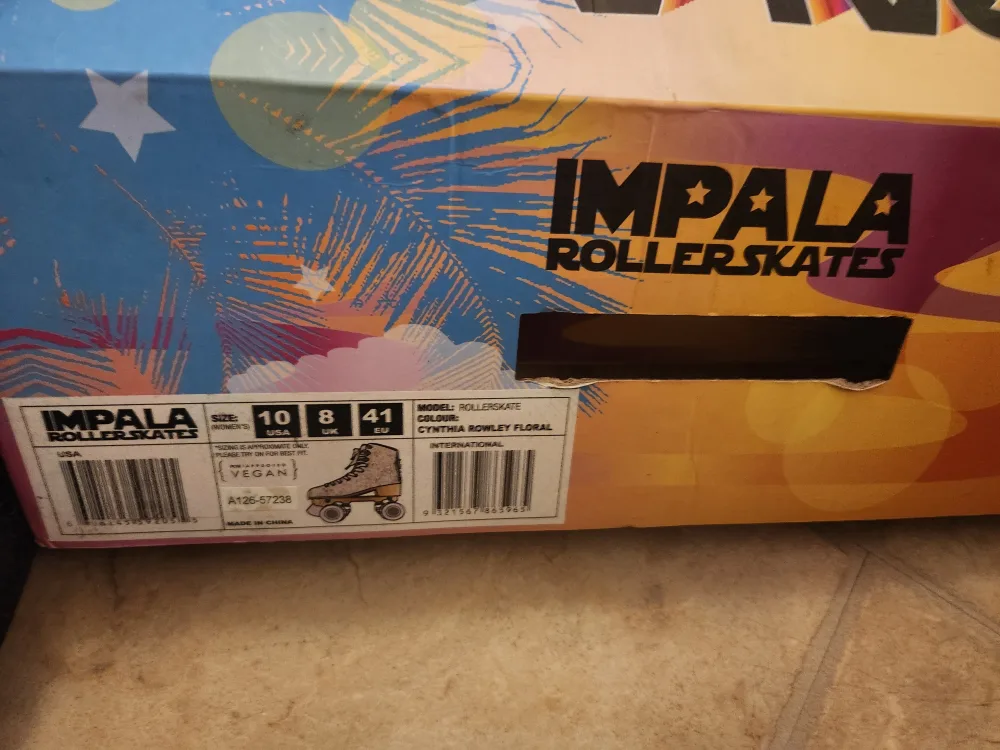 Impala Rollerskates Cynthia Rowley Floral US 10 + Safety Gear image indicator(3)