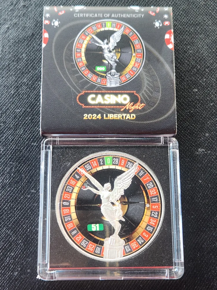 2024 Libertad Casino Night .999 Silver Coin thumbnail