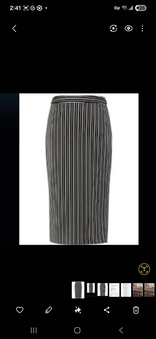 Banana Republic Bi-Stretch Stripe Pencil Skirt thumbnail