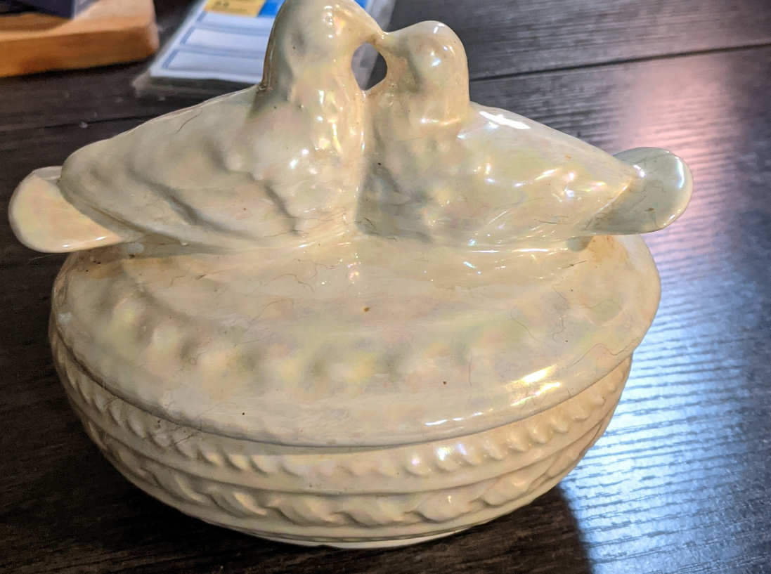 Vintage Dove Trinket Box