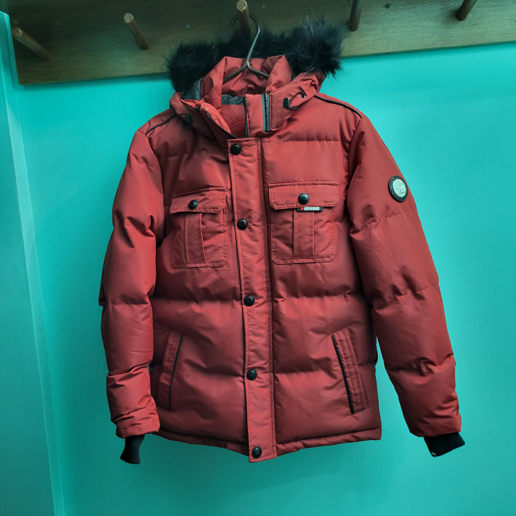 NEW Oppenheimer Red Winter Jacket