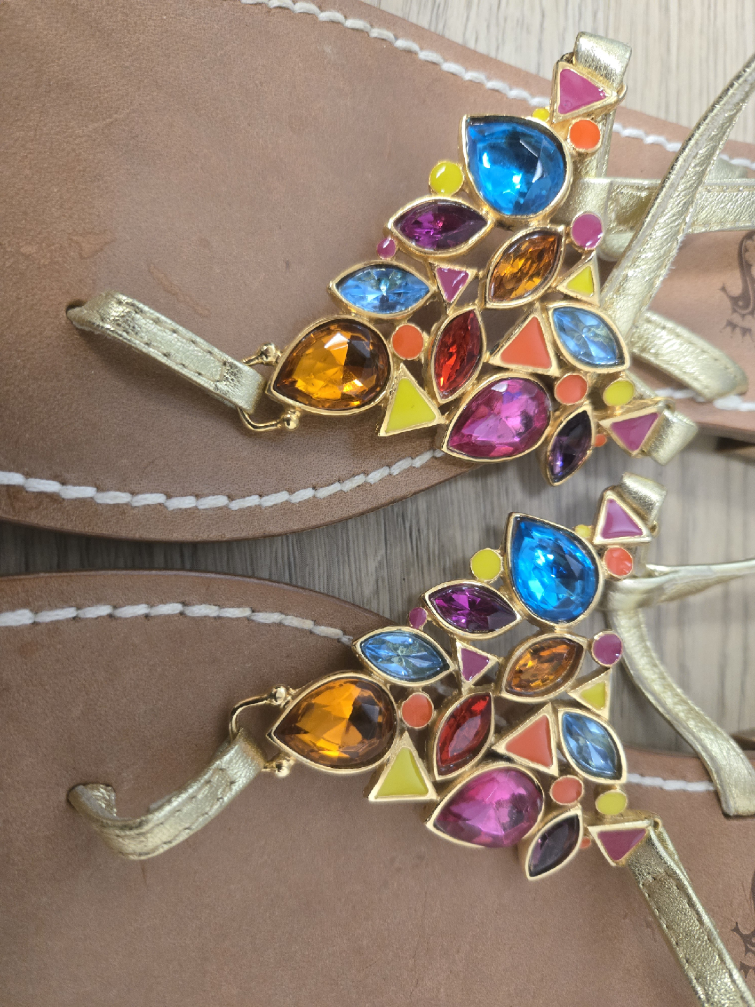 Miss Trish of Capri Jeweled Sandals - Size 39 - photo 2