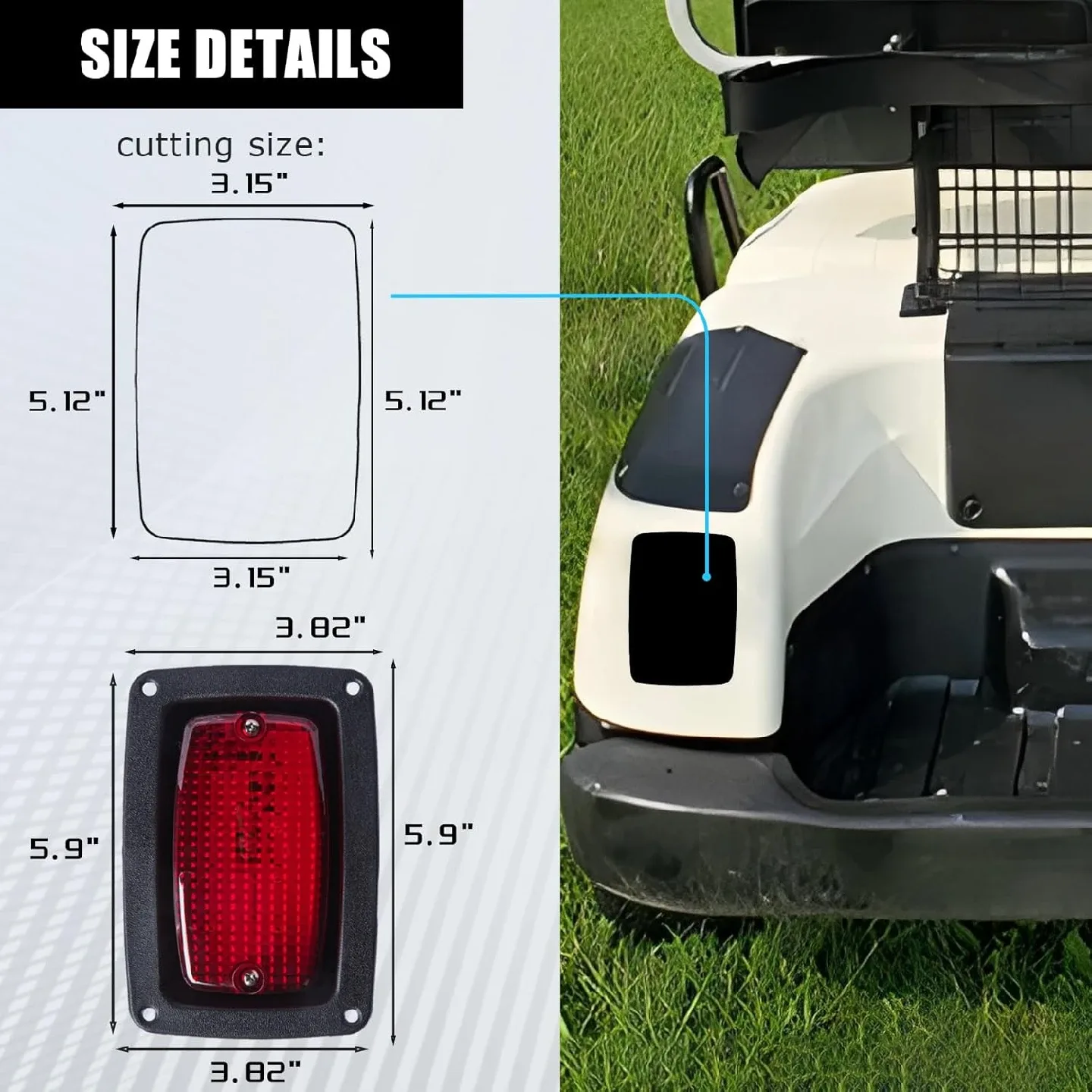 Golf Cart Adjustable Light Kit Fit BNIB image indicator(4)