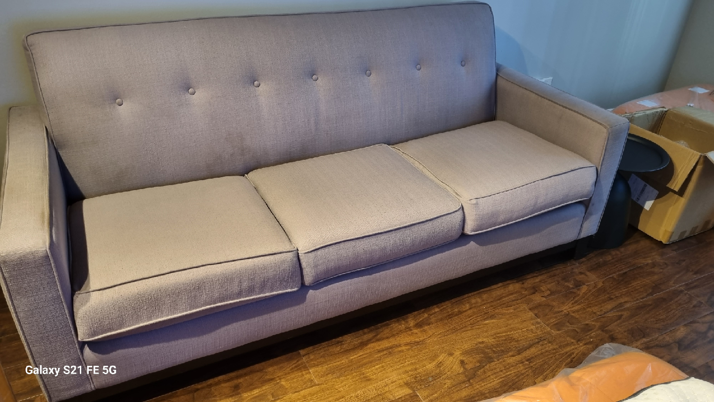 Three-Seater Sofa - Light Grey - photo 2